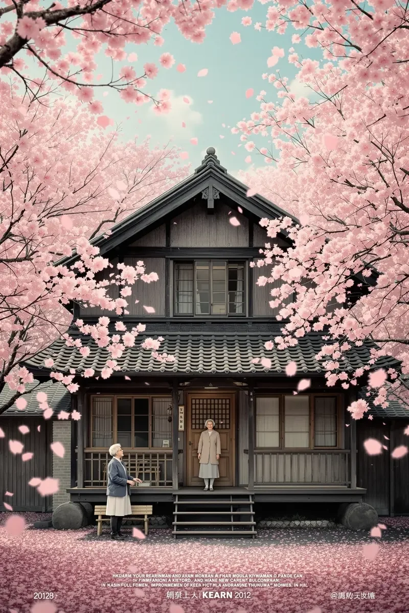 樱花落尽时 字幕海报 日本影片